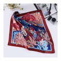 16MM Custom Brand Design Digital Printing Silk Scarf